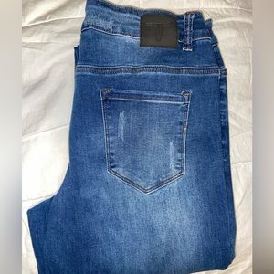L&B Mid Wash Distressed Boyfriend Jeans 12